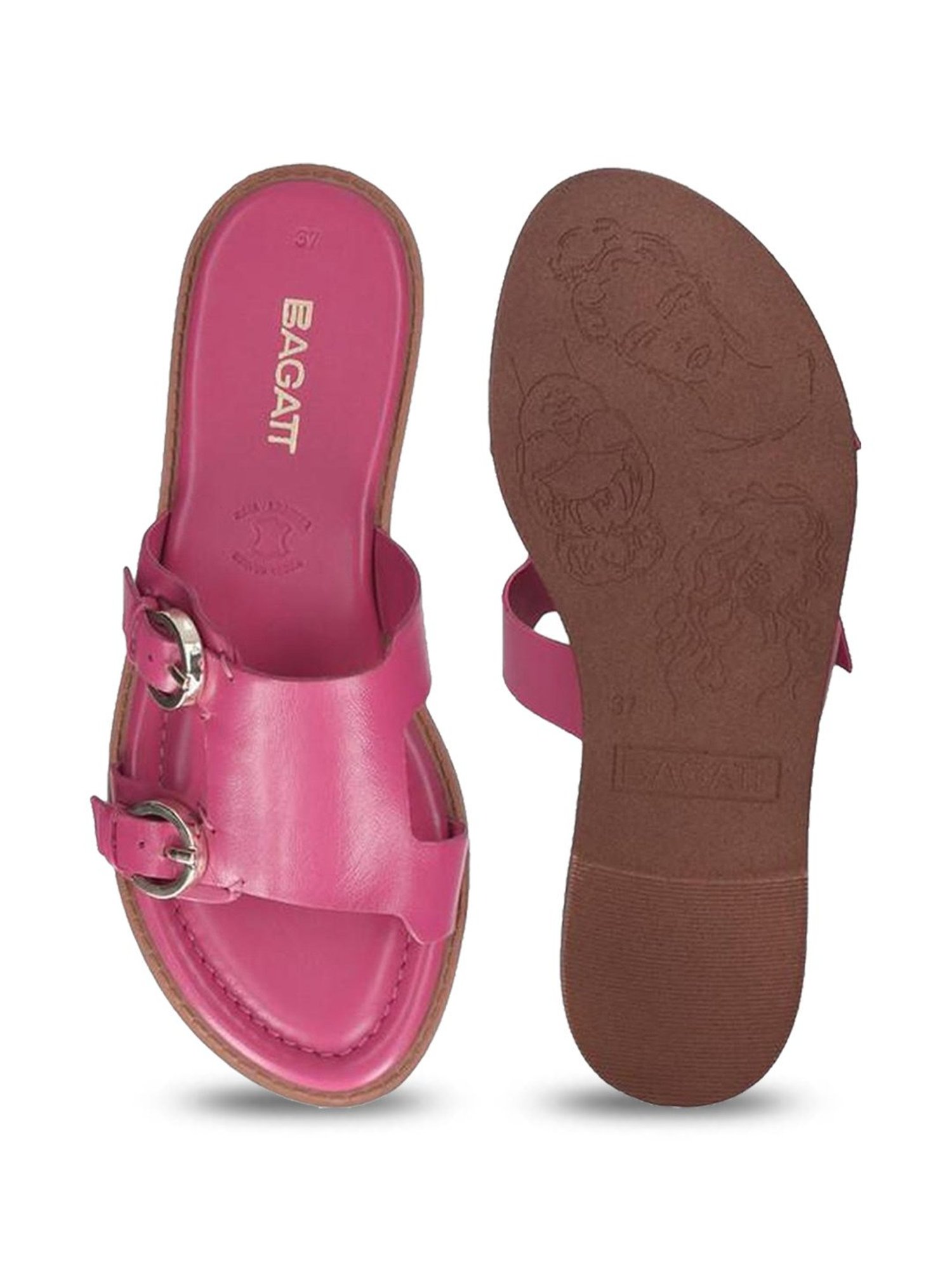Bagatt Women's Goldy Pink Casual Sandals
