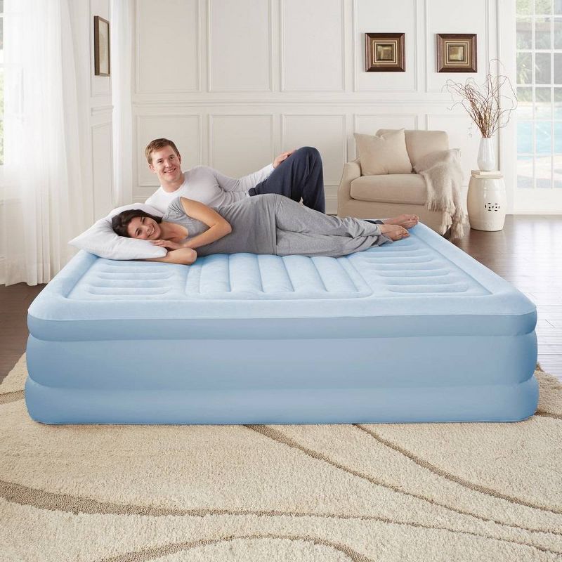 Beautyrest Lumbar Supreme 3-Zone Adjustable Air Mattress with Built-in Pump - Queen
