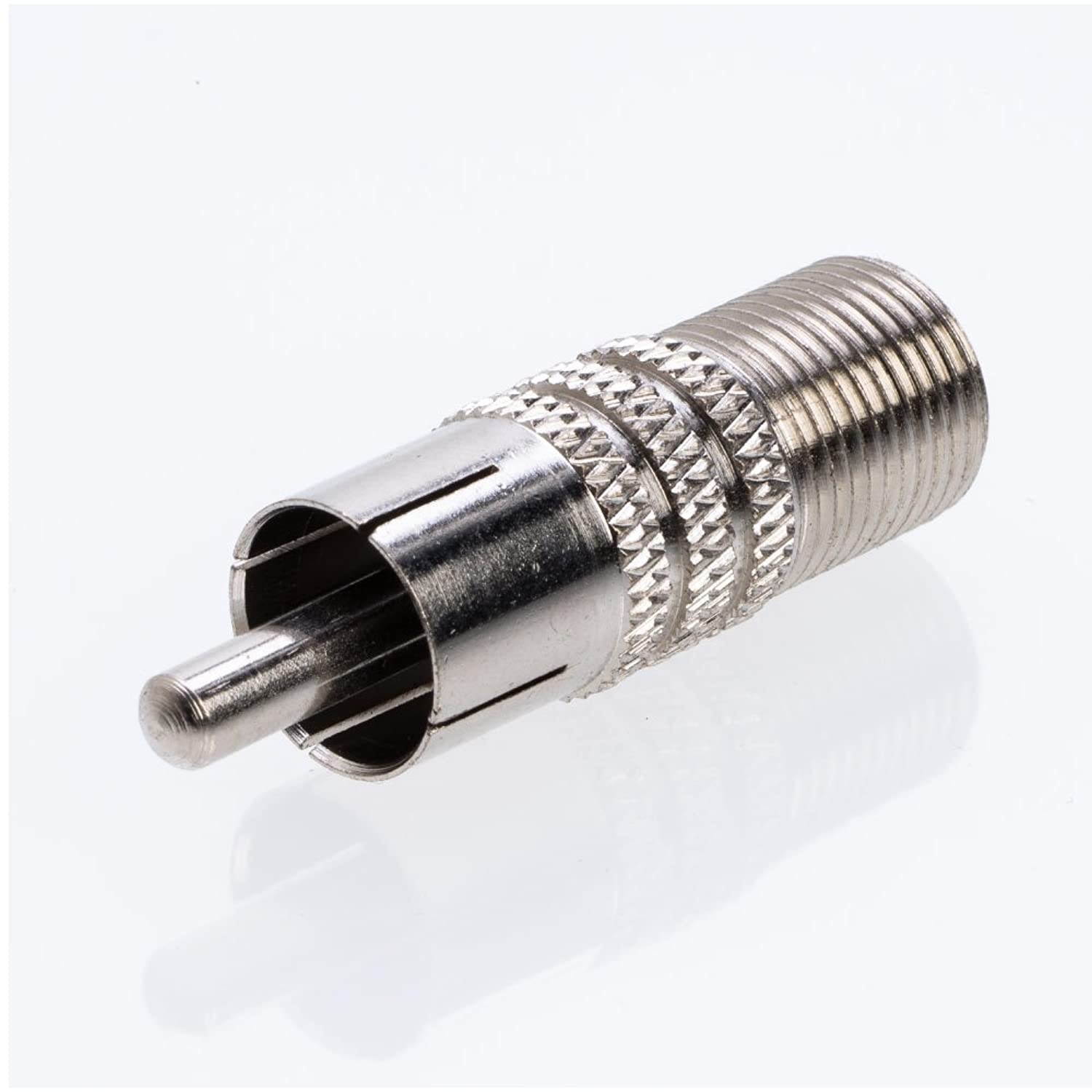 RCA Male to F Female Coax Audio Adapter Connector (10/20/30/50/100 Pack) (50)