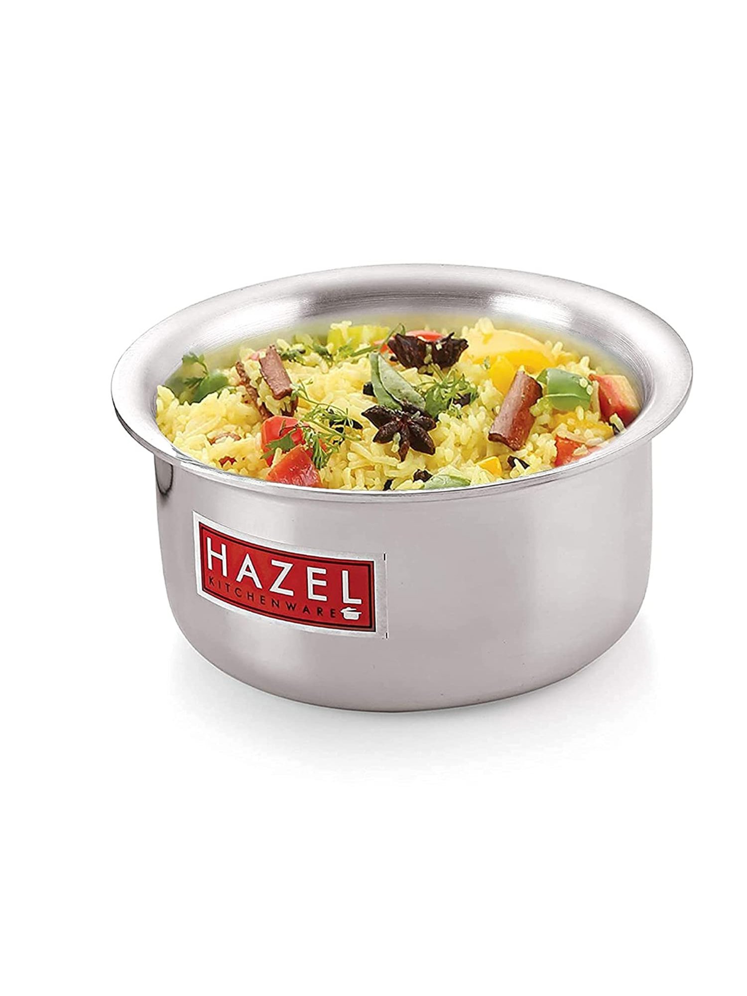 HAZEL Silver Aluminium 205 mm Tope (4000 ml) - Set of 1