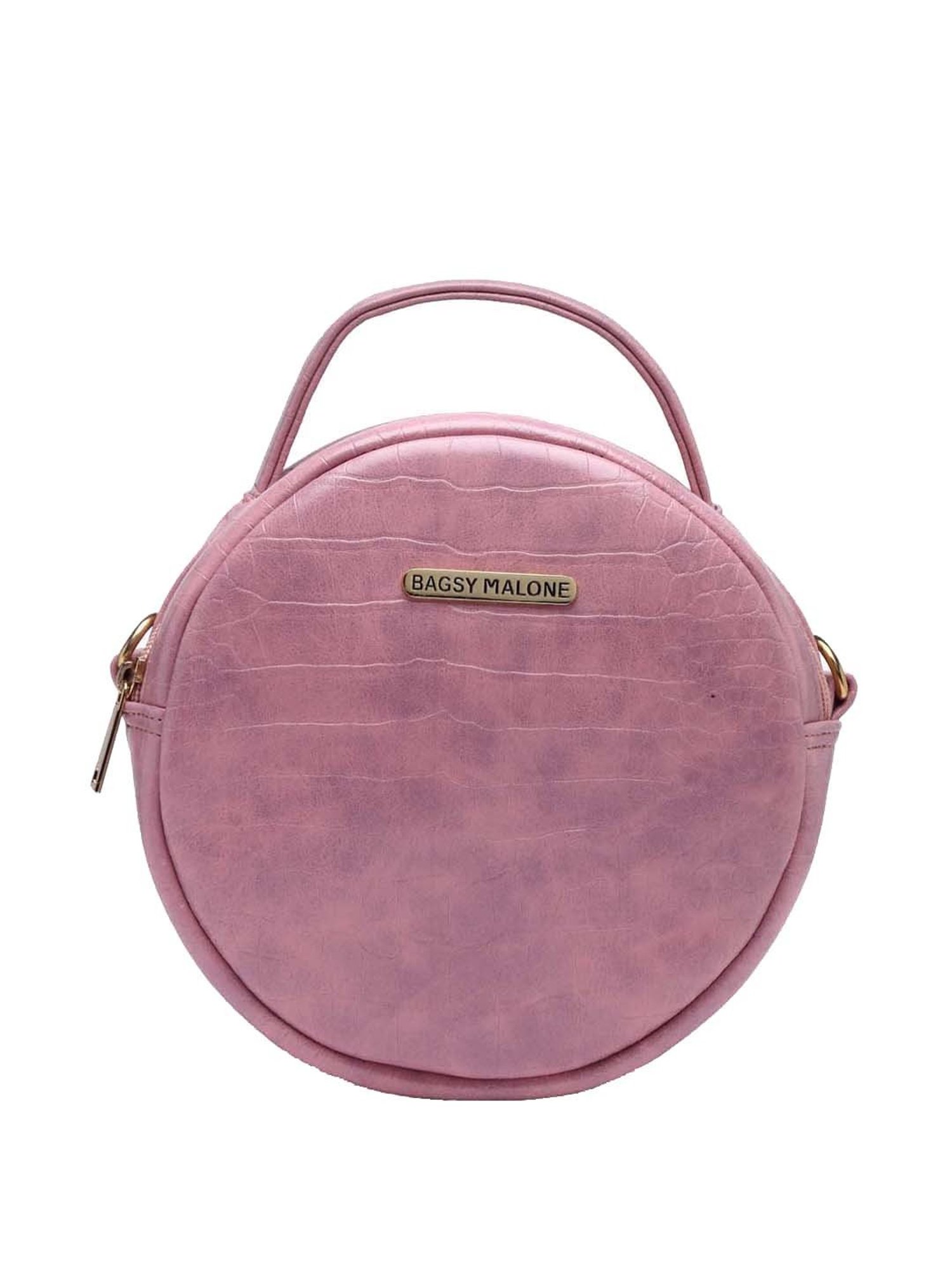 Bagsy Malone Pink Textured Medium Sling Handbag