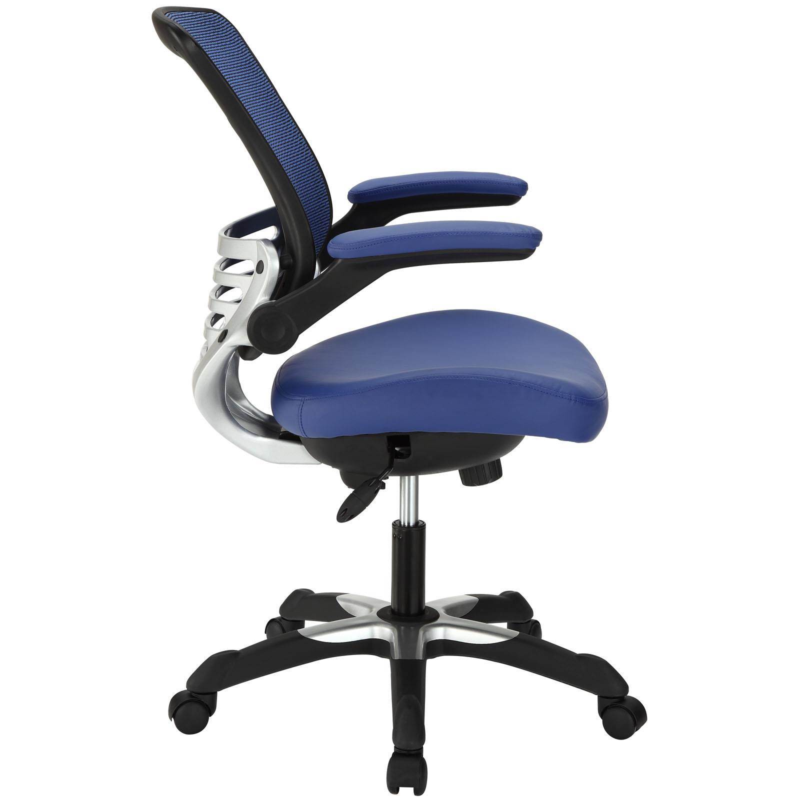 Edge Vinyl Office Chair in Blue