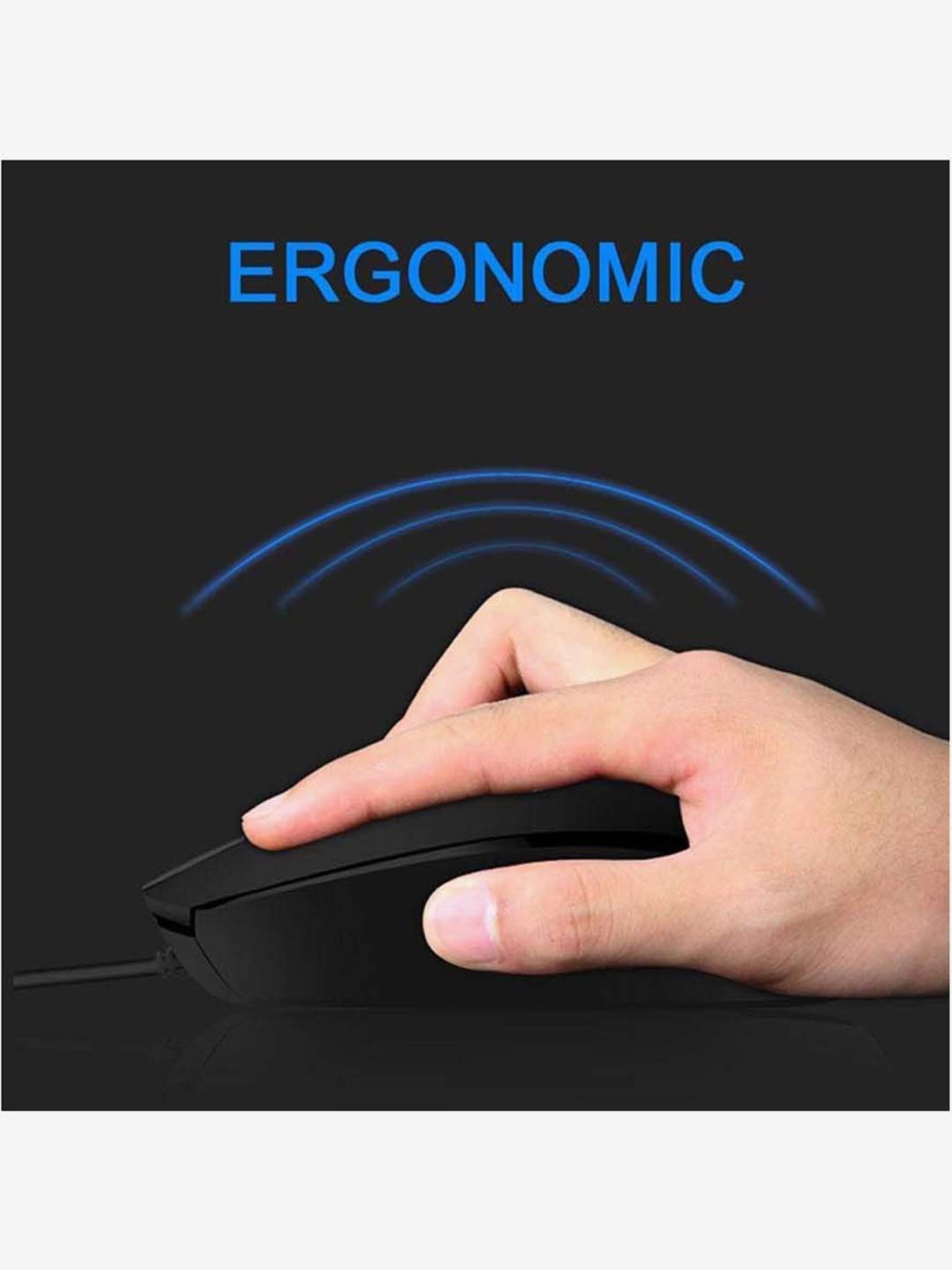 HP HY M10 7YA10PA Wired Mouse (Black)