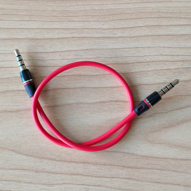 AU111 6 Feet Premium Audio Extension Cable Nylon Braided 35mm TRRS 4 Poles Jack Male to Female