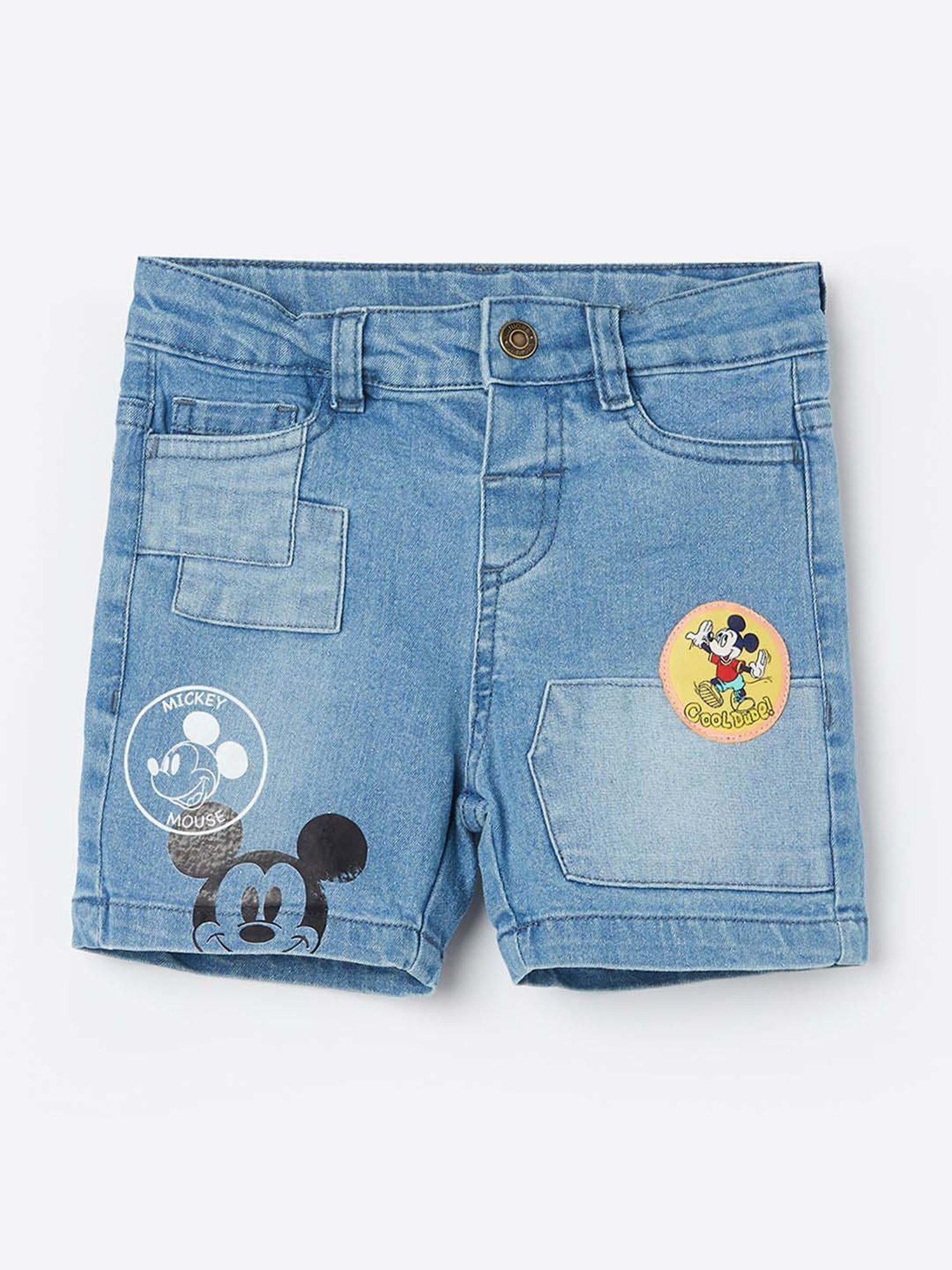 Juniors by Lifestyle Boys Blue Cotton Printed Shorts