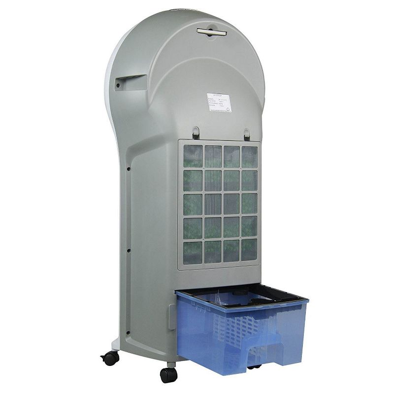 NewAir Portable Air Conditioner Evaporative Cooler Tower Fan with Remote, White