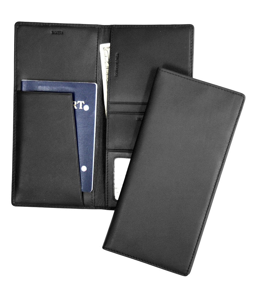 ROYCE New York Leather RFID Blocking Passport Ticket Holder