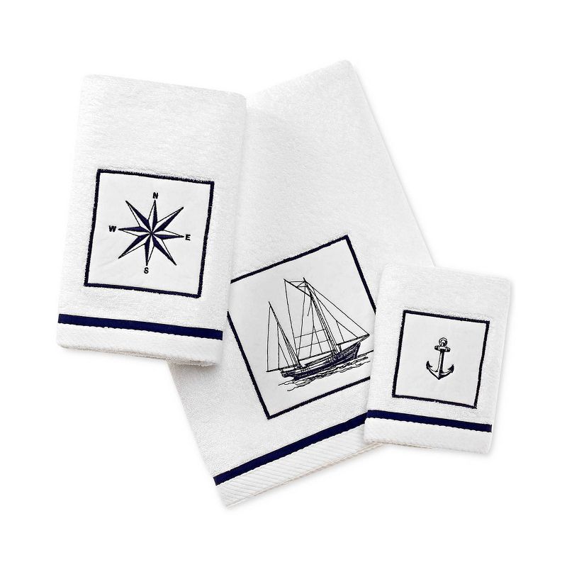 Cape Island Bath Towel Navy - City Scene