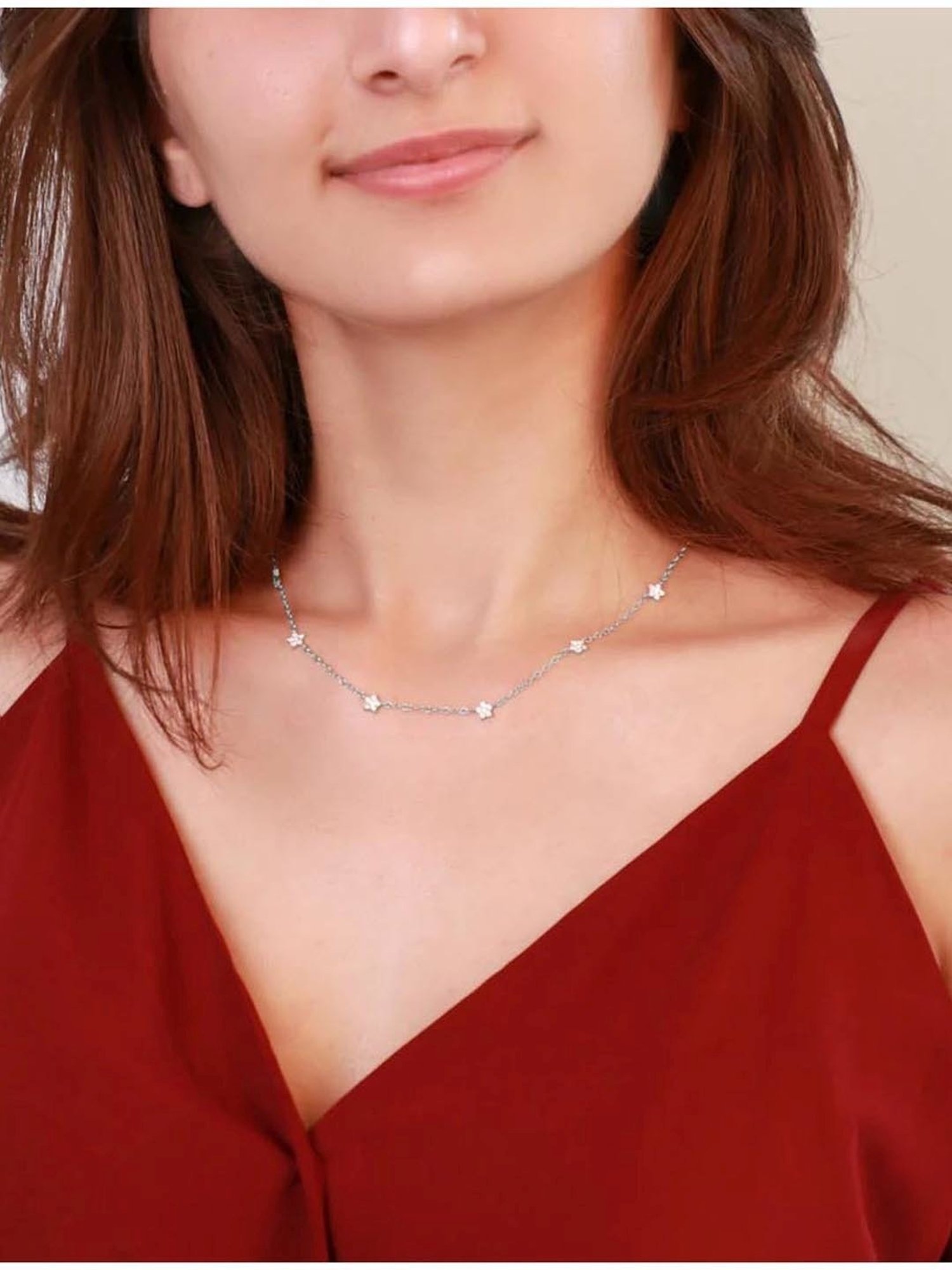 GIVA 92.5 Sterling Silver Star Constellation Necklace for Women