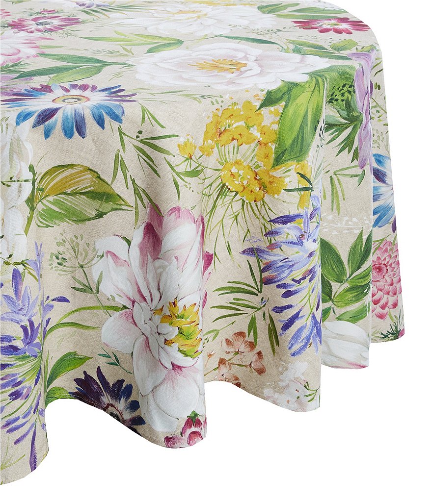 Mud Pie Blue Indigo Printed Chambray Napkins, Set of 4