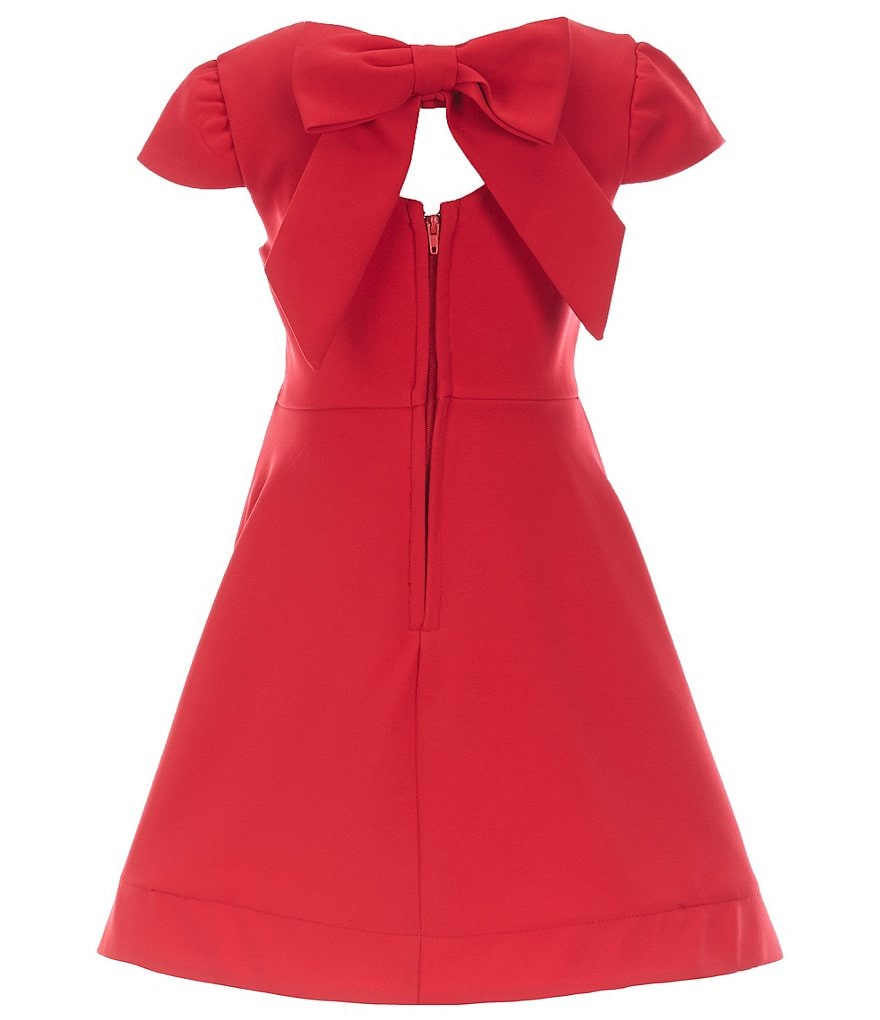 Tween Diva Little Girls 4-6X Bow-Back Fit-And-Flare Dress