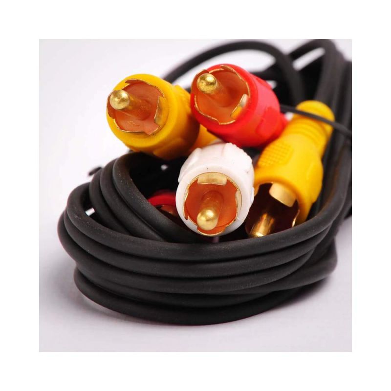 FireFold Composite Cable RCA Audio/Video Cable Gold Plated - Audio Video RCA Stereo Cable 6ft