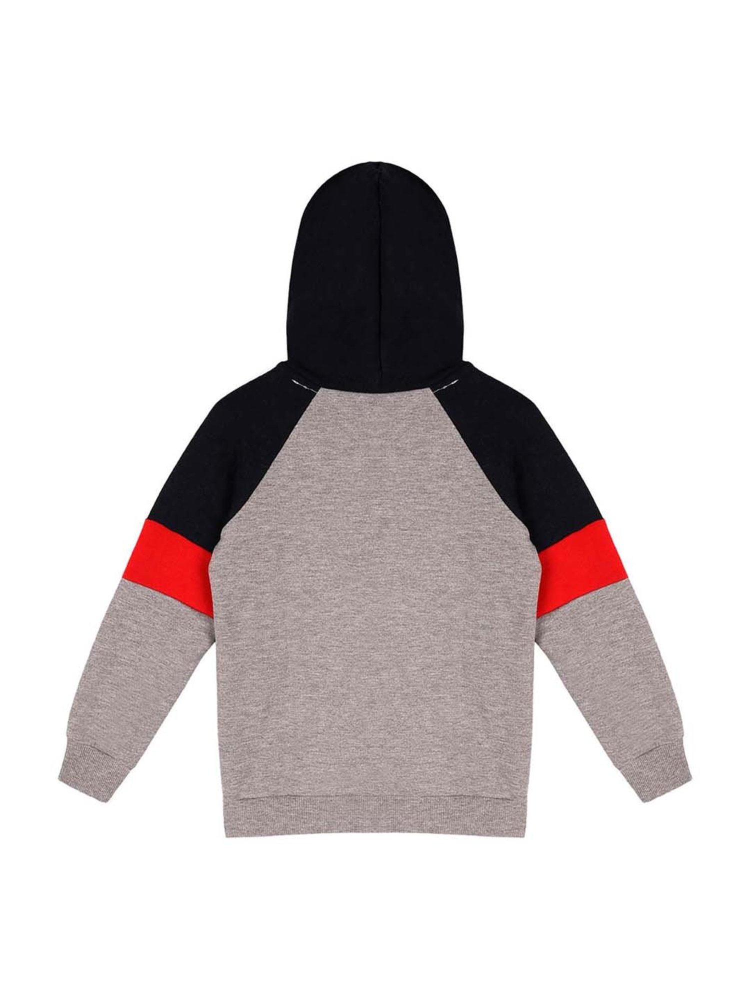 Lazy Shark Kids Grey Printed Hoodie