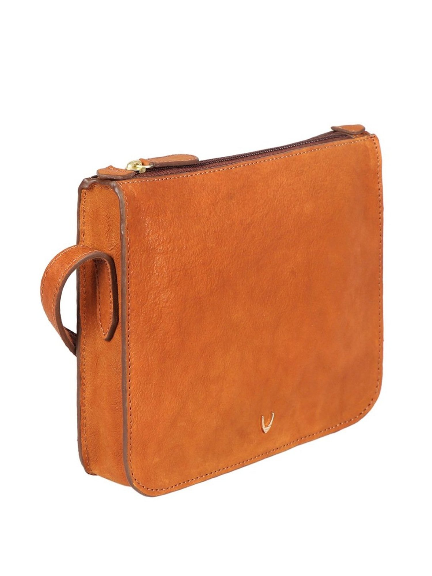 Hidesign Orange Solid Medium Sling Handbag