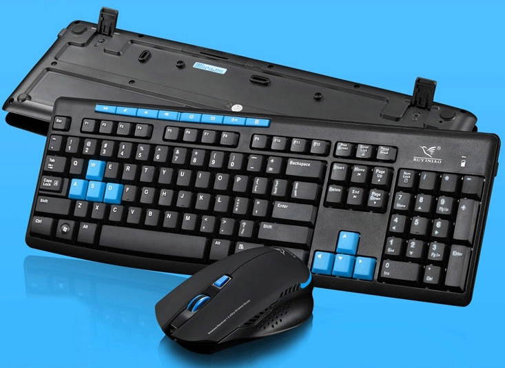 2016 Delog V90 Multimedia Ergonomic Usb Gaming Keyboard +2.4GHz 1000/1600DPI 6 Buttons Usb Wireless Gaming Mouse Set