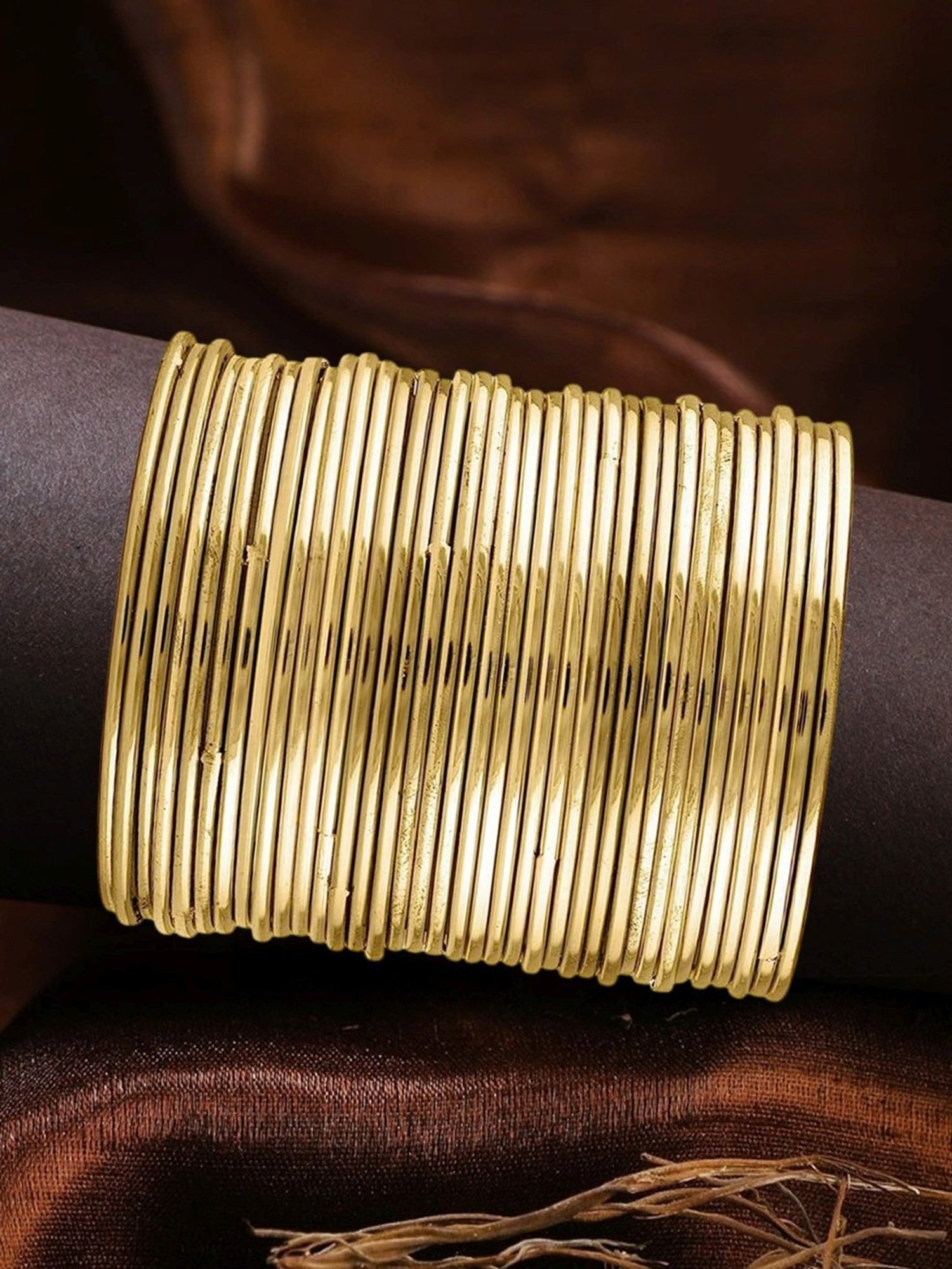 Oomph Gold Bangles - Set of 36