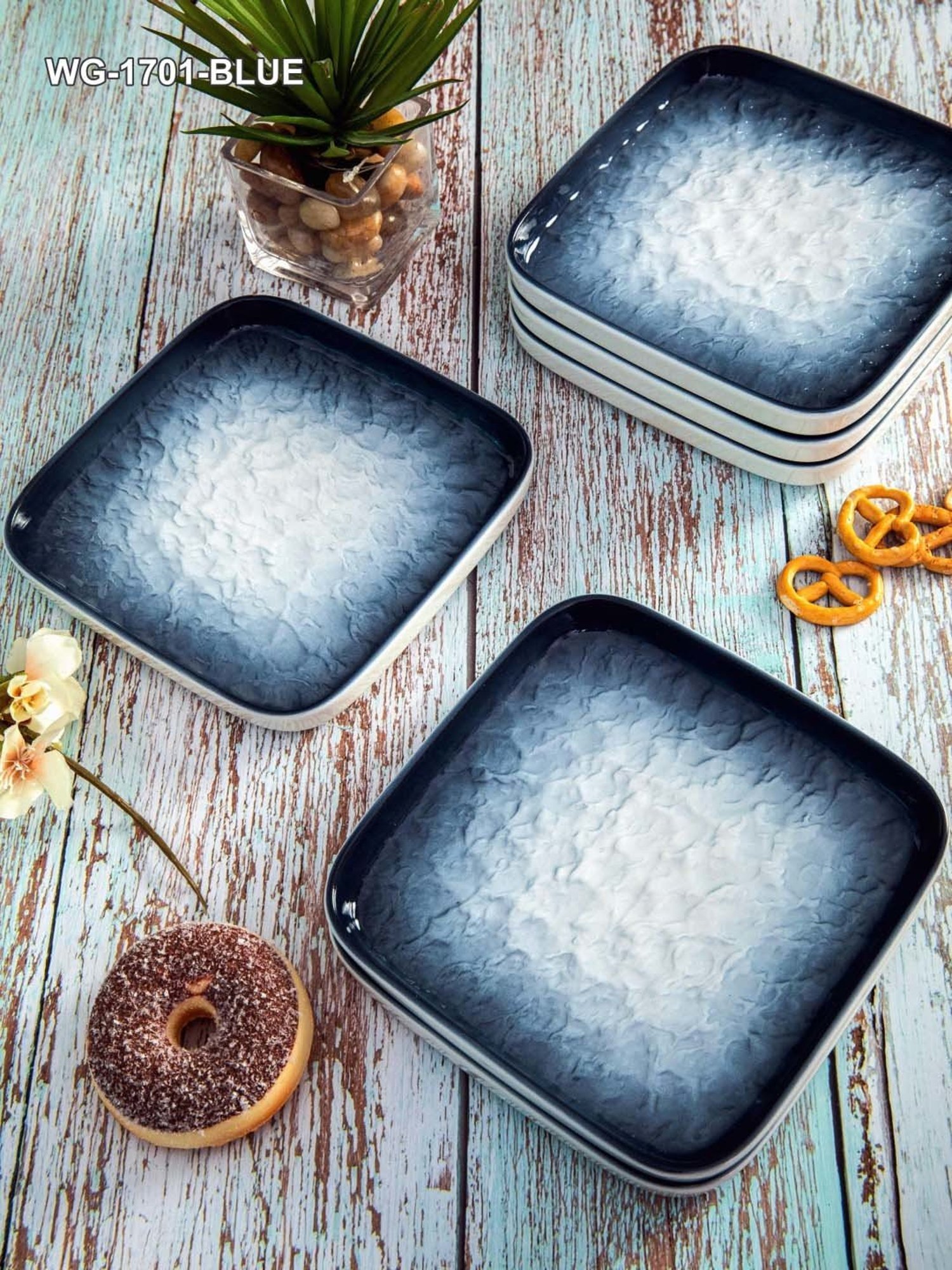 Sumeet S.S. Heavy Gauge Multi Purpose Plates with Mirror Finish Set of 9pc ( Dia-17cm, 22cm,27.5cm)