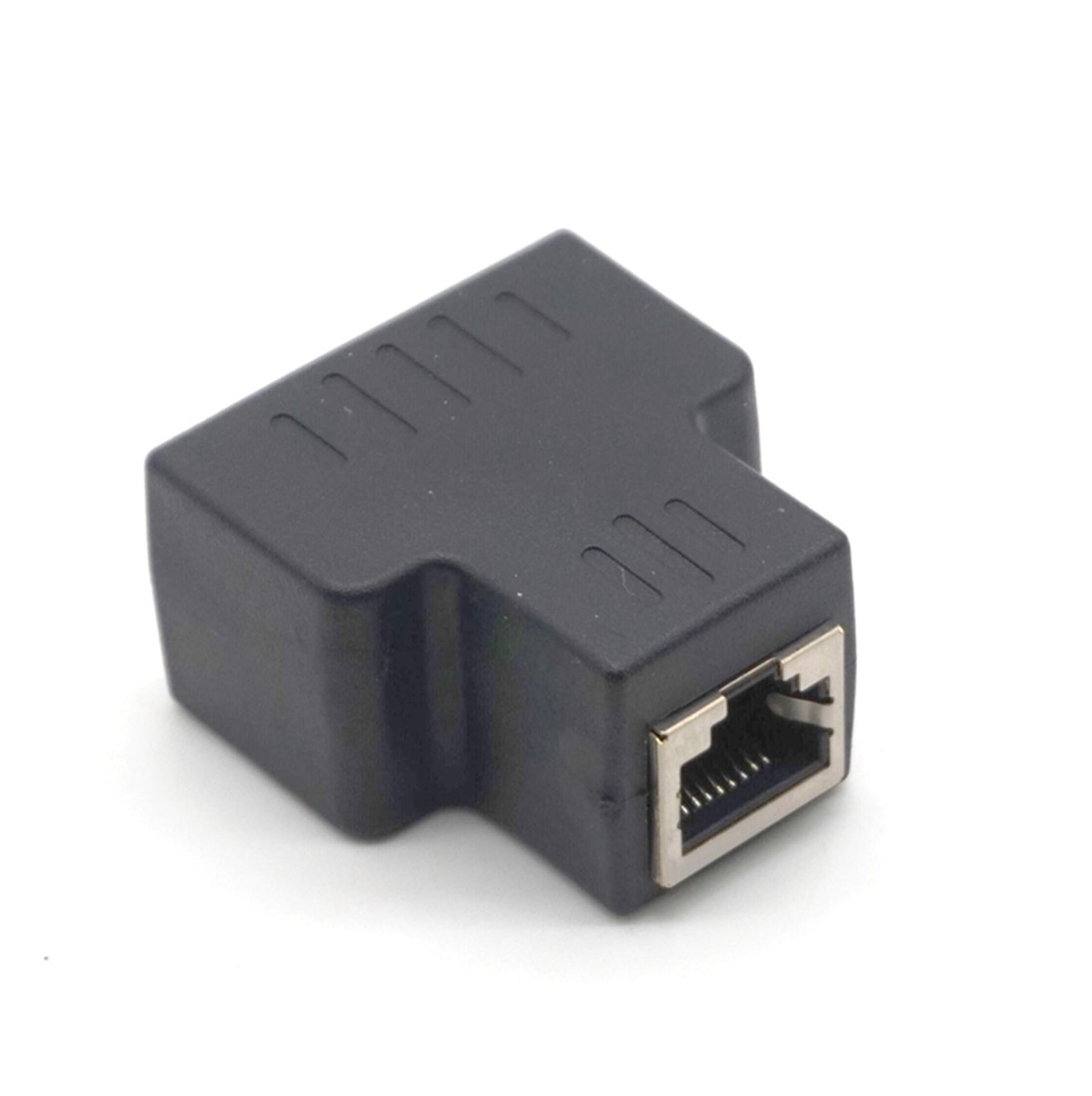 Plugadget 1 To 2 Ways LAN Ethernet Network Cable RJ45 Female Splitter Connector Adapter Splitter Extender Plug Adapter Connector