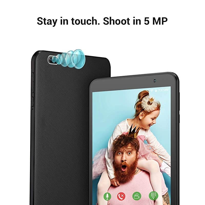 MatrixPad S7 7 inch Tablet, Android OS, 2GB RAM, 32GB Storage, 5MP Rear Camera, Quad-Core, IPS HD Display, FM, GPS, Wi-Fi Only, Black