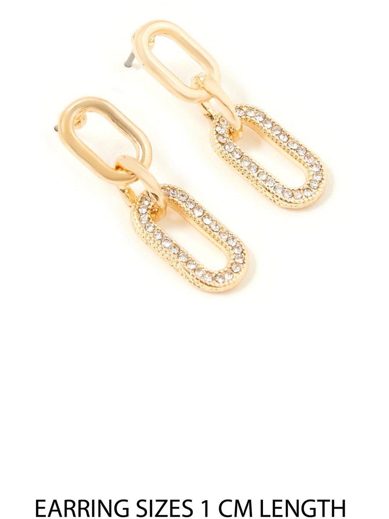Accessorize London Blue Harvest Golden Drop Earrings