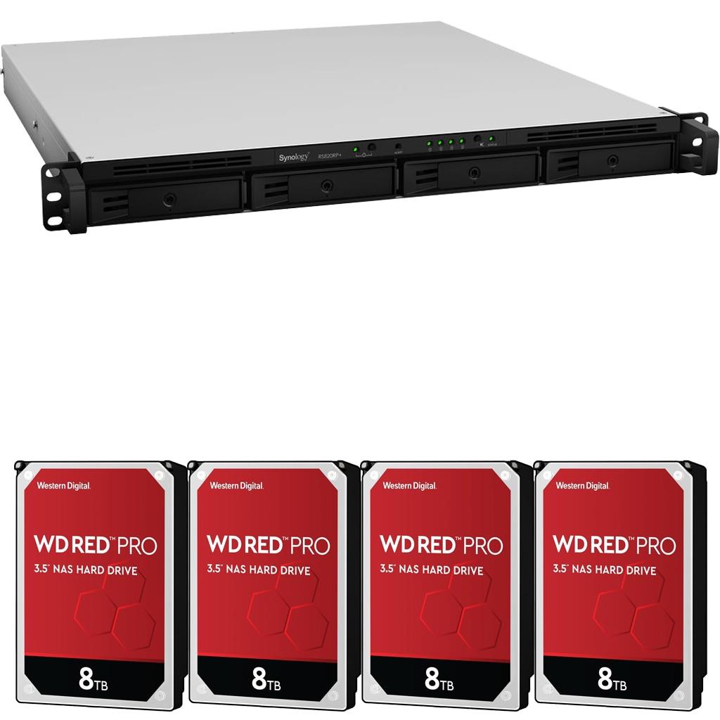 Synology RS820RP+ 4-Bay RackStation NAS with 48TB (4x12TB) of Western Digital RED PRO NAS Drives Fully Assembled Tested By CustomTechSales