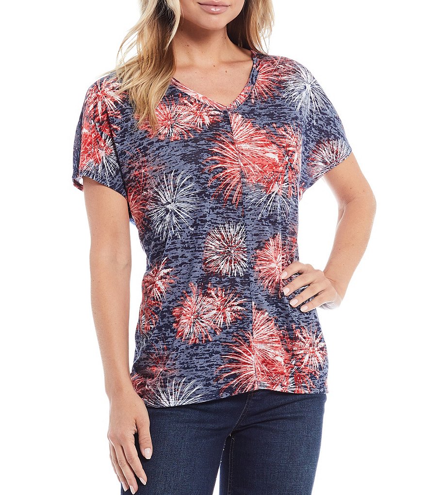 Westbound Firework Blast V-Neck Tee