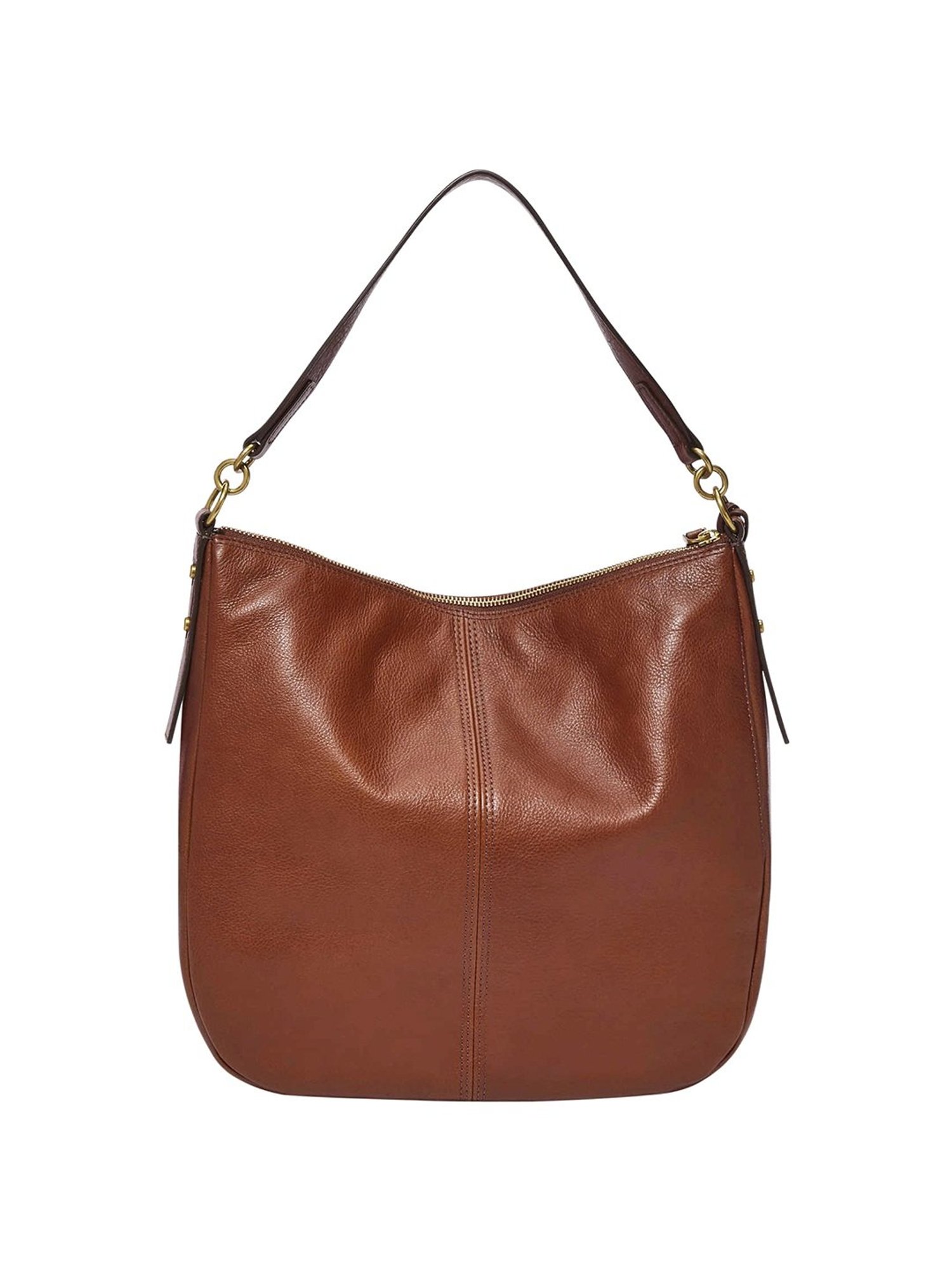 Fossil Jolie Brown Solid Medium Hobo Handbag