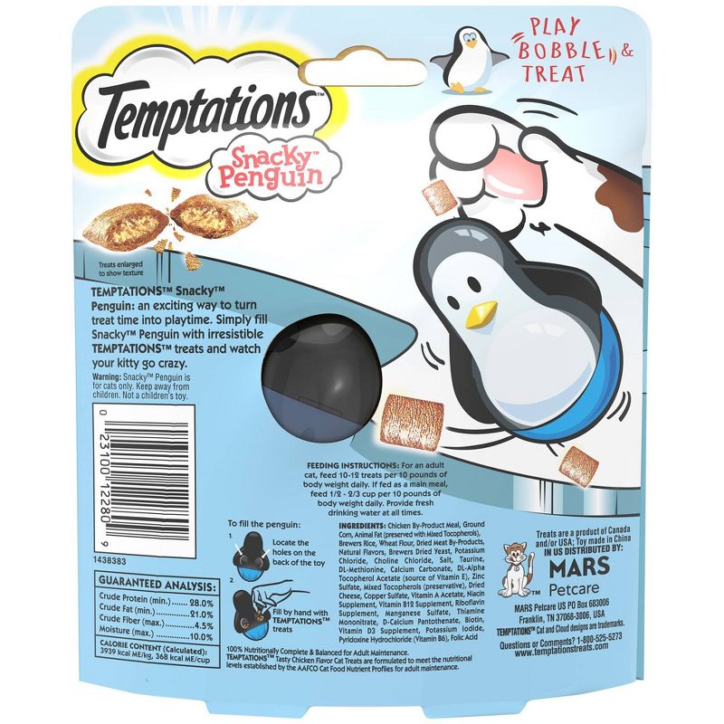 Temptations Snacky Penguin Cat Treats - 4ct