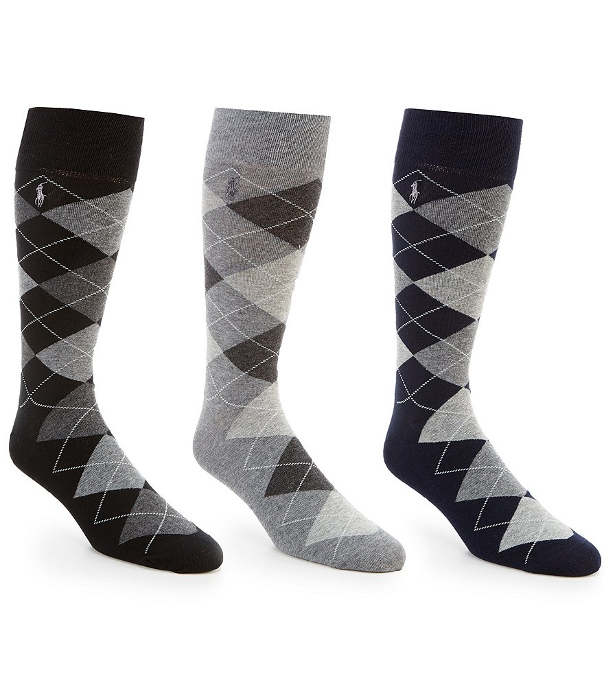 Roundtree & Yorke Extended Size 3-Pack Socks