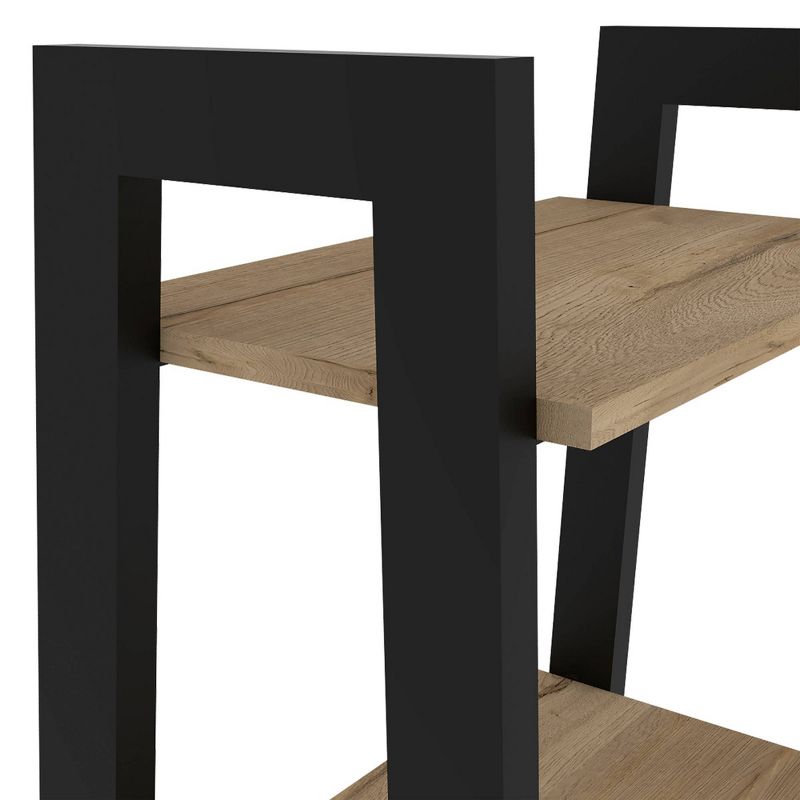 54" Emery 4 Tier Ladder Shelf Bookcase Light Wood - RST Brands