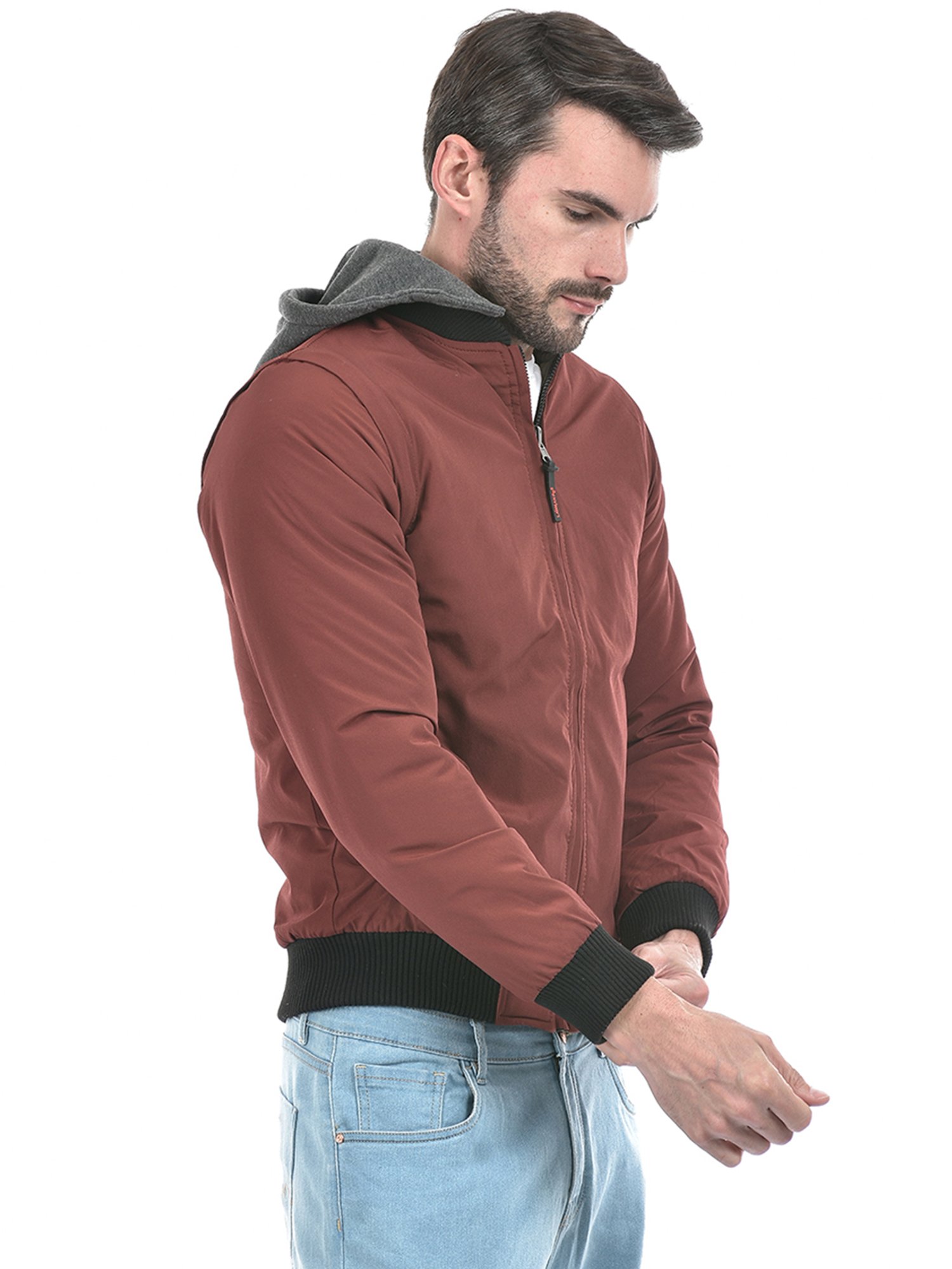 Lawman Pg3 Rust & Olive Regular Fit Reversible Jacket