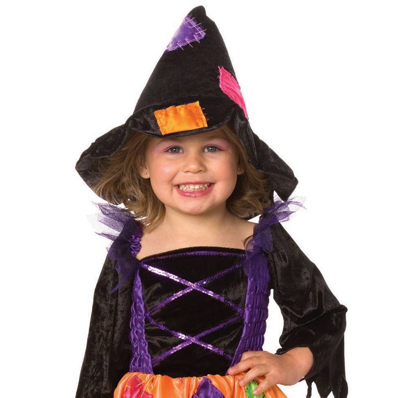 Toddler Patchwork Witch Halloween Costume 1-2T