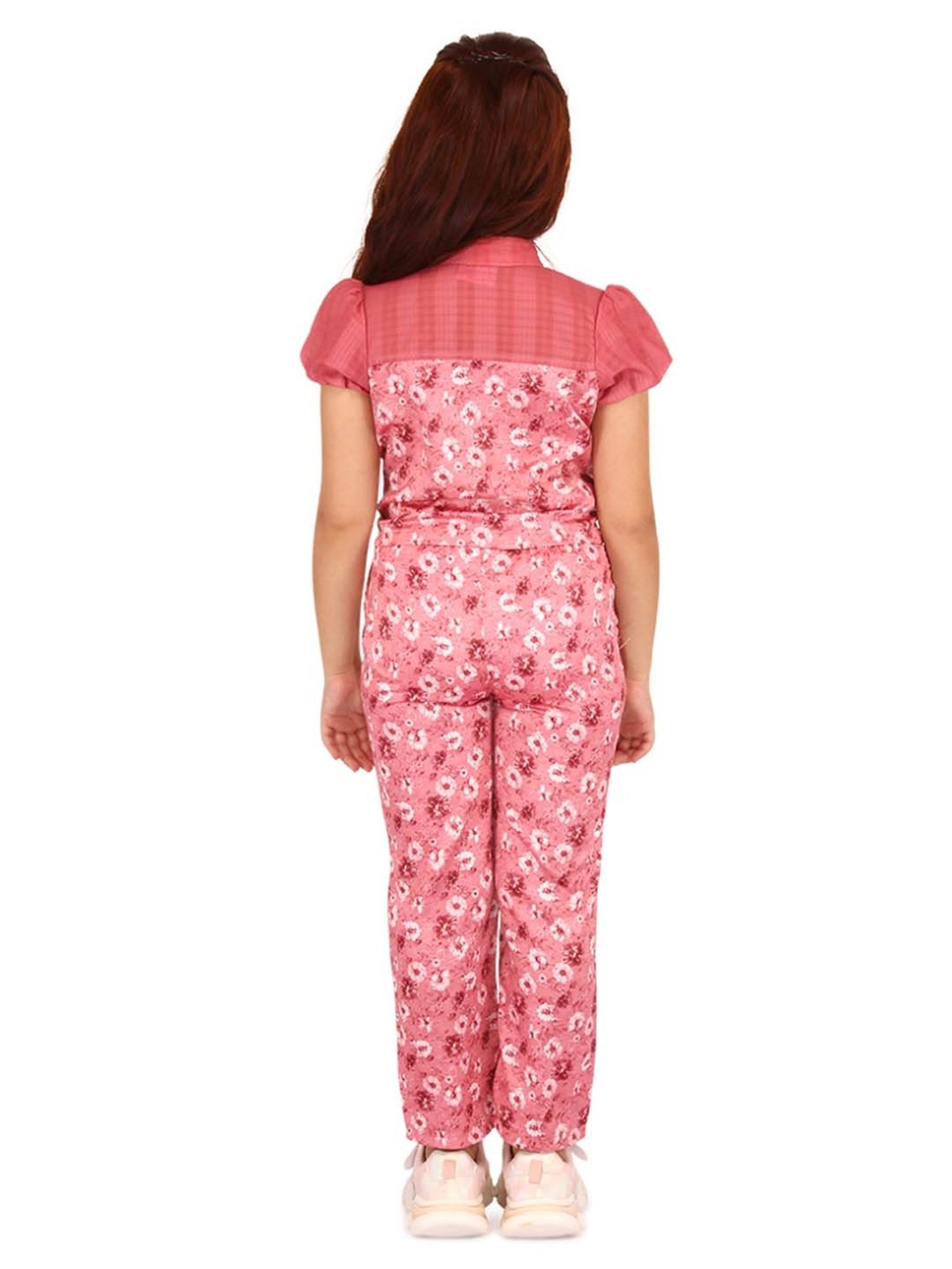 Akkriti by Pantaloons Kids Red & Cream Embroidered Kurta Set