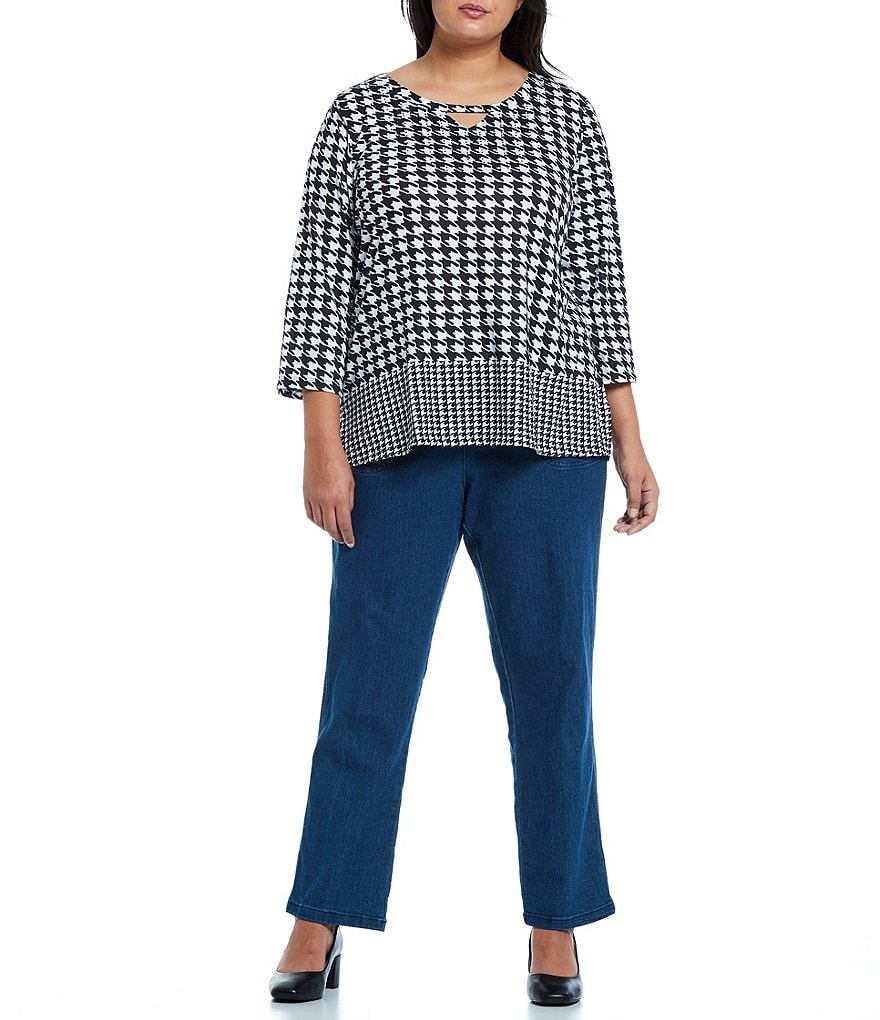 Bryn Walker Plus Size Pira Ponti Sleeveless Jewel Neck Oversized Tank