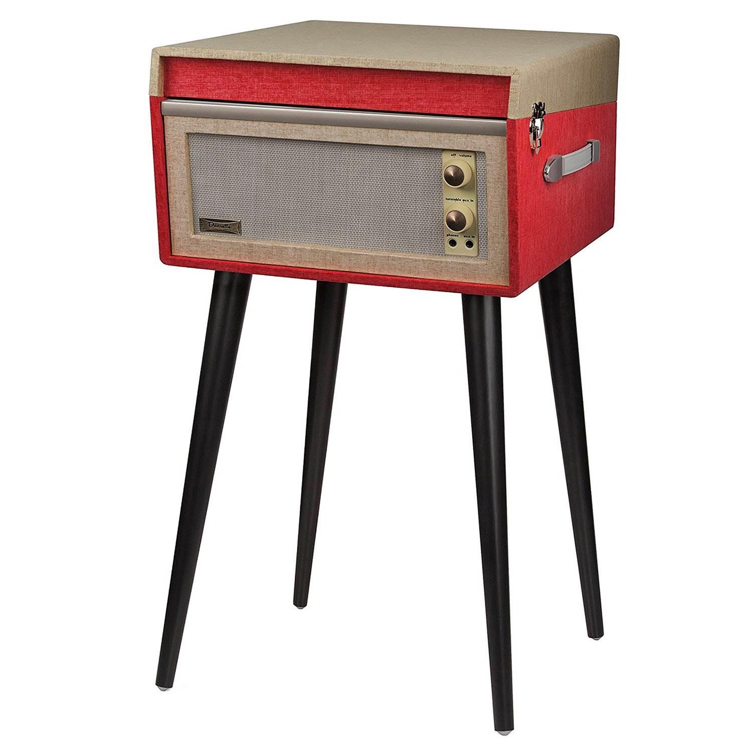 Crosley Dansette Bermuda Bluetooth and Pitch Control Turntable, Red (For Parts)