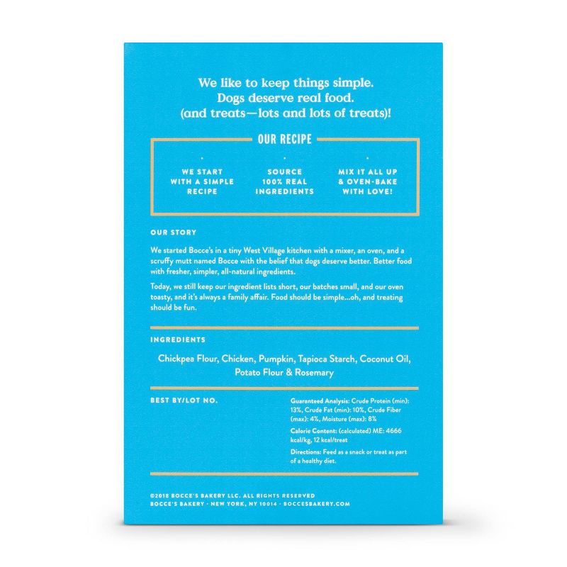 Bocce's Bakery Chicken Basic Grain-Free Dog Treats - 12oz