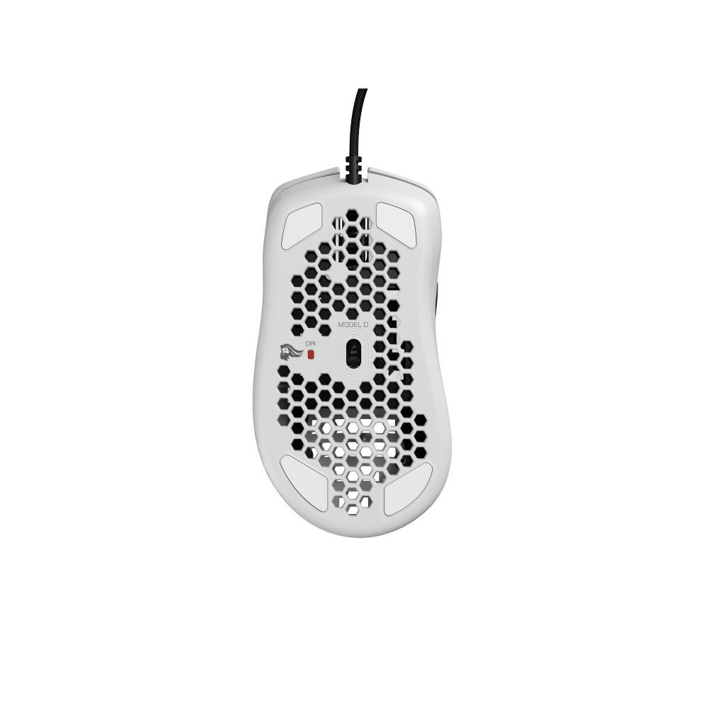 Glorious Model D Glossy White Wired Gaming Mouse