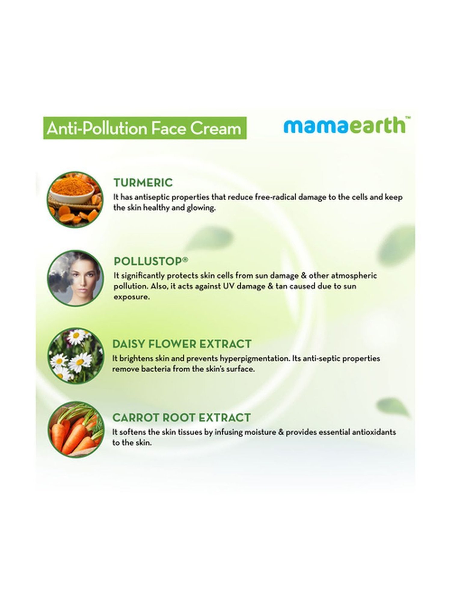 Mamaearth Anti-Pollution Face Cream - 80 ml