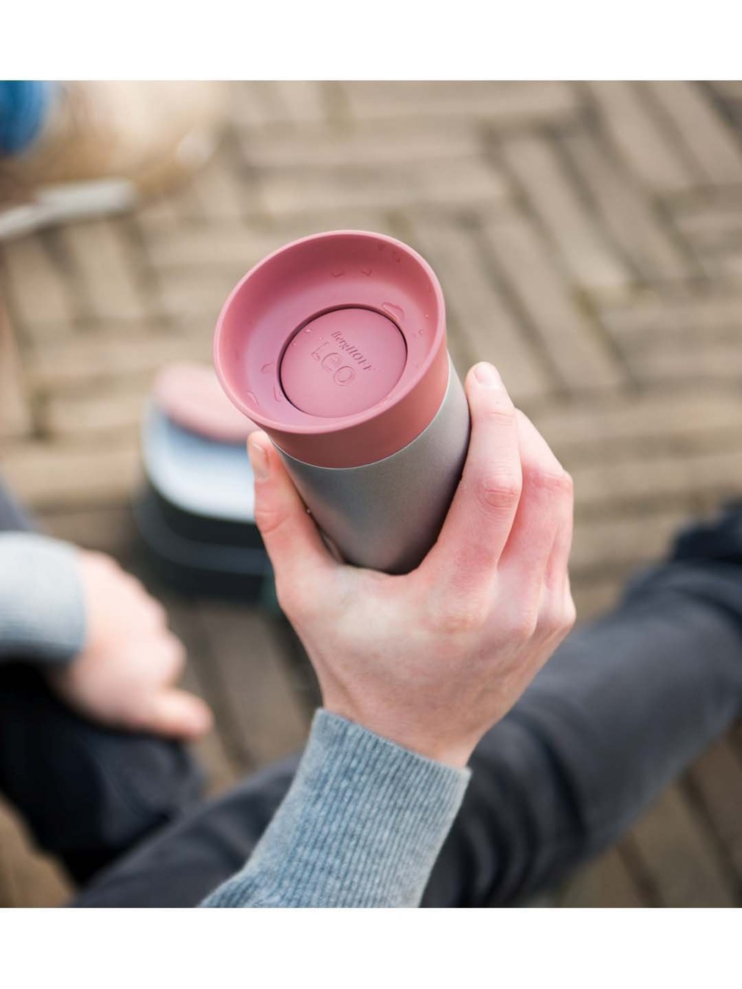 BergHOFF Leo Pink & Silver Thermal Mug (330 ml) - Set of 1