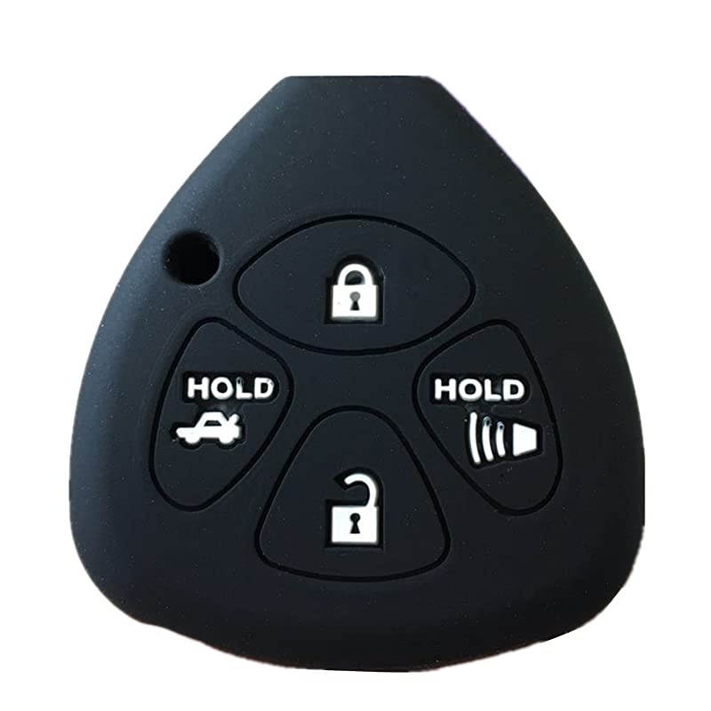 Silicone Keyless Entry Remote Control Key Fob Cover Case protector Replacement Fit For Toyota 2007 2008 2009 2010 Toyota Camry HYQ12BBY GQ4-29T