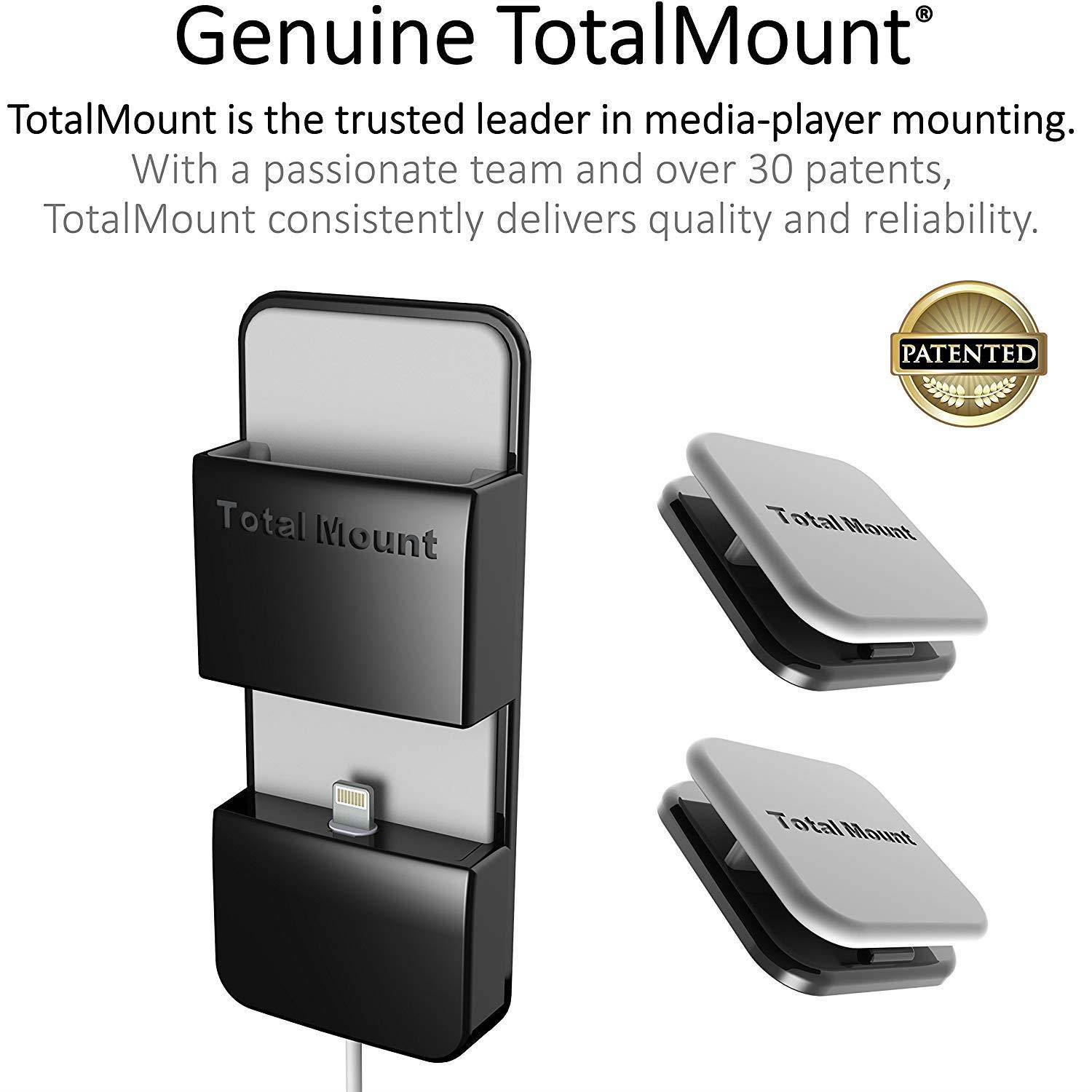 TotalMount Apple TV Remote Holder (Safeguards and Charges Apple TV Remote Controls)