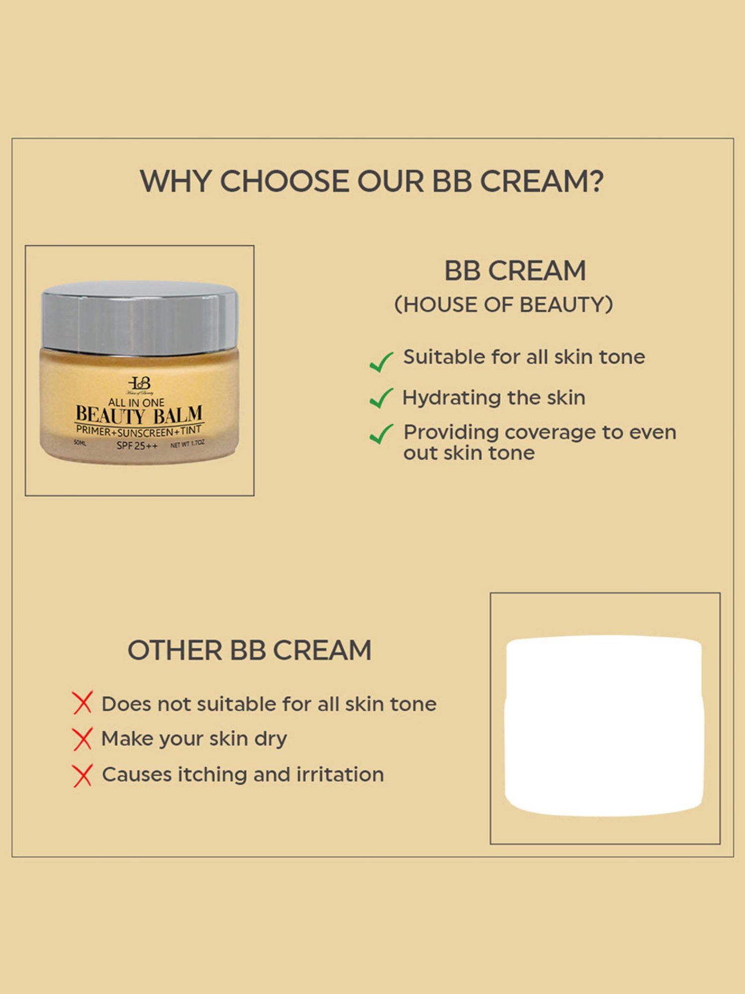 House of Beauty All in One Beauty Balm - 50 ml