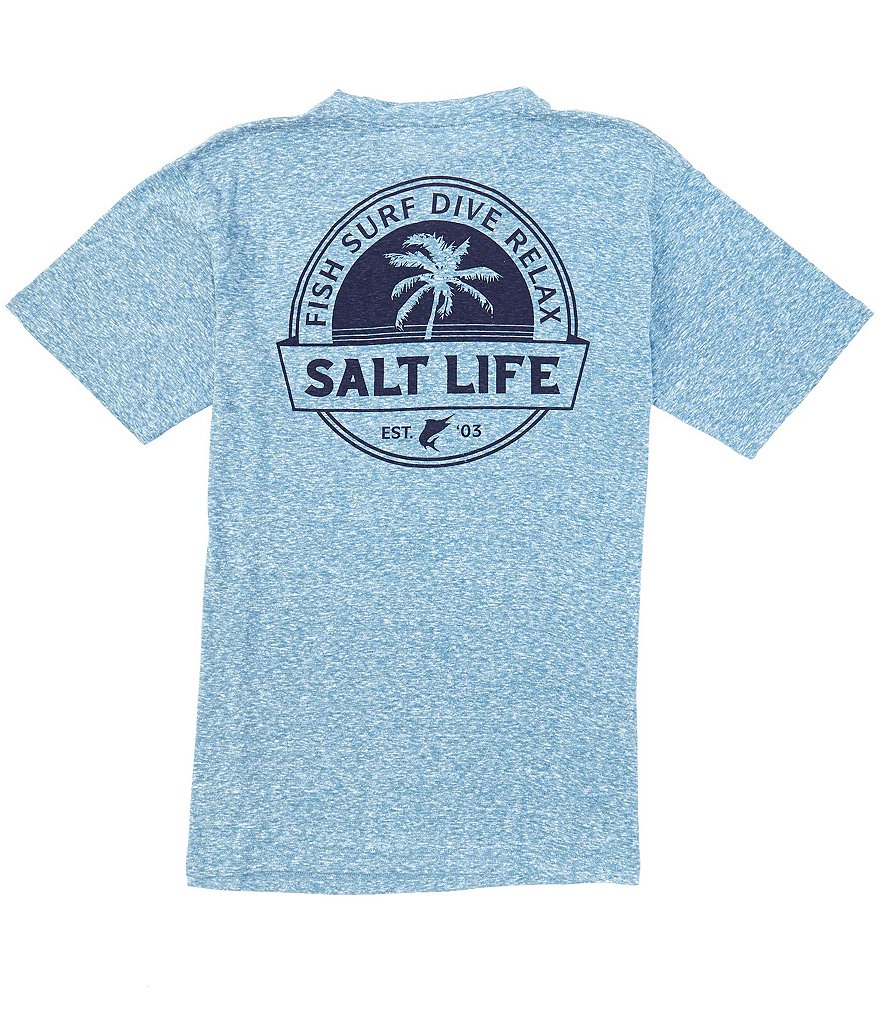 Salt Life Short-Sleeve Fish Tri-Surf Dive Relax Graphic T-Shirt