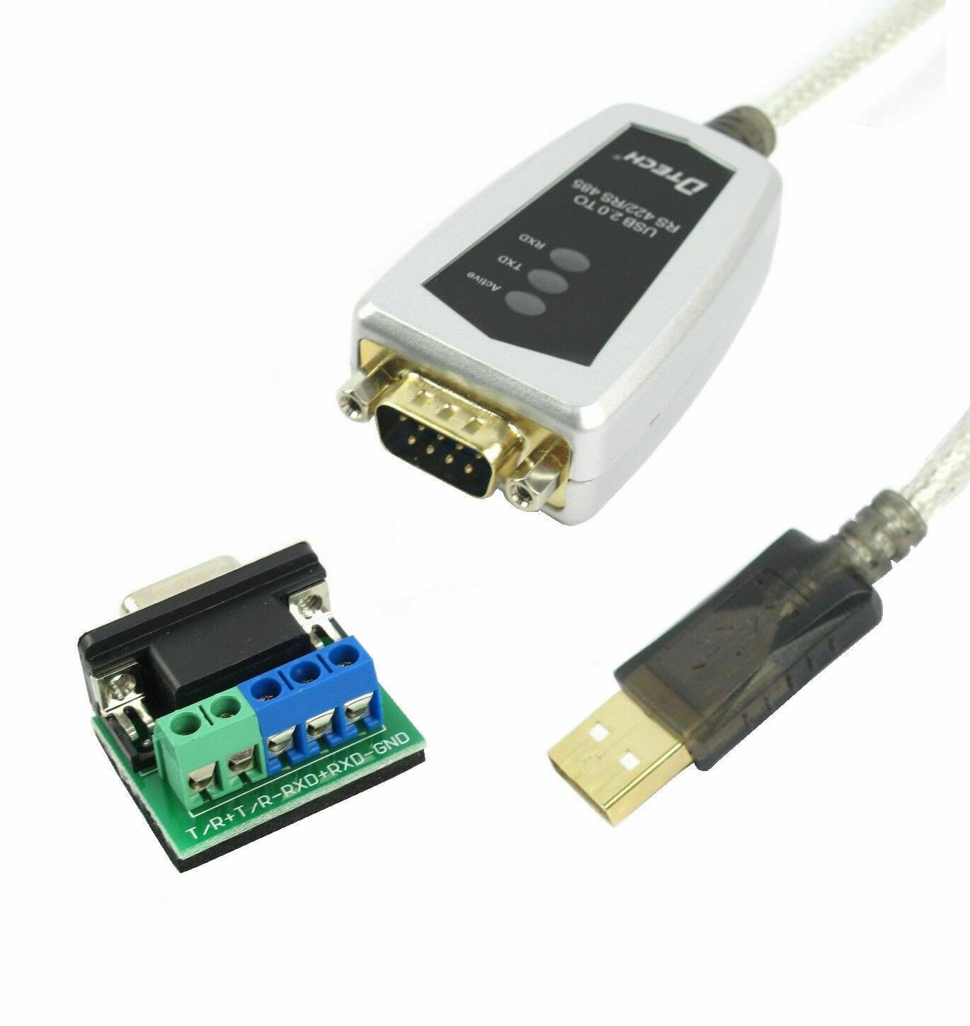 DTECH USB to RS485 RS422 Serial Converter Adapter Cable FTDI Chip Windows 10 8 7