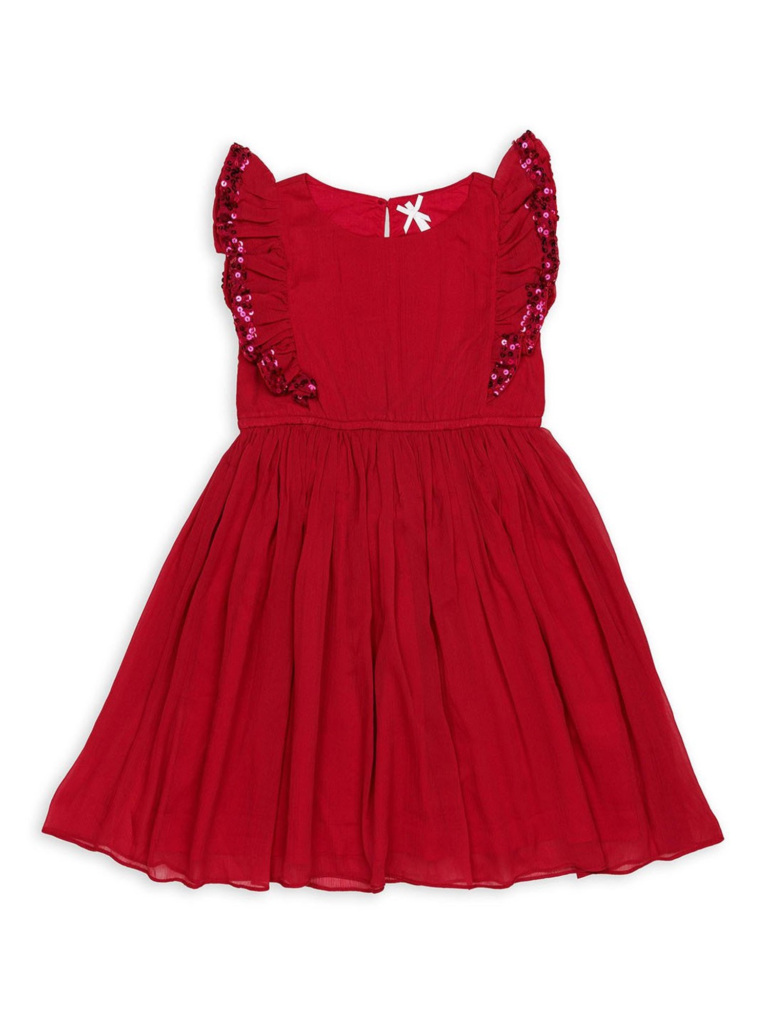 H by Hamleys Girls Red Embellished Dress