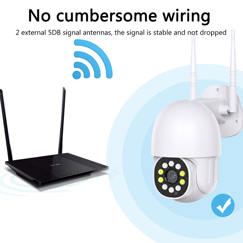 Security Network Monitor Camera, WiFi Home Smart Ball Player, 360 Degree Panoramic Outdoor Wireless Camera, Motion Detection, Message Alarm, Two-way Voice, With Cloud Storage Function, 2 Million Pixel