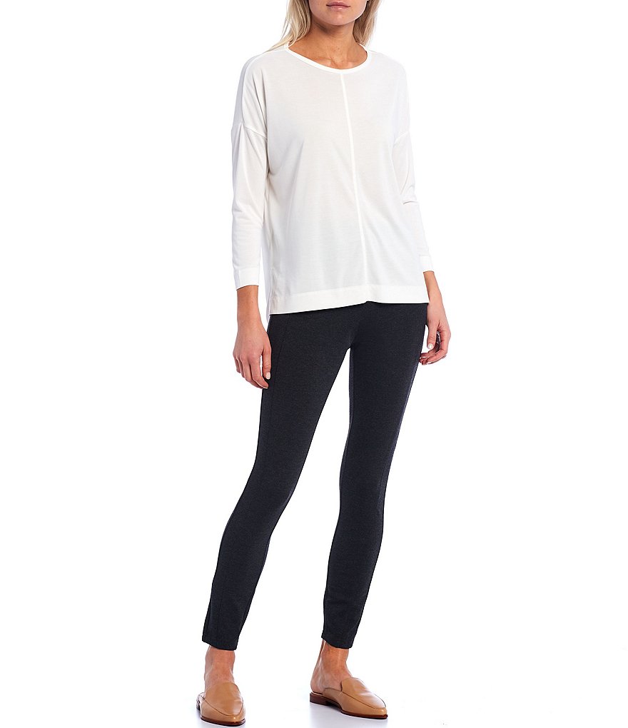 Gibson & Latimer High Rise Seamed Front Pull-On Ponte Leggings