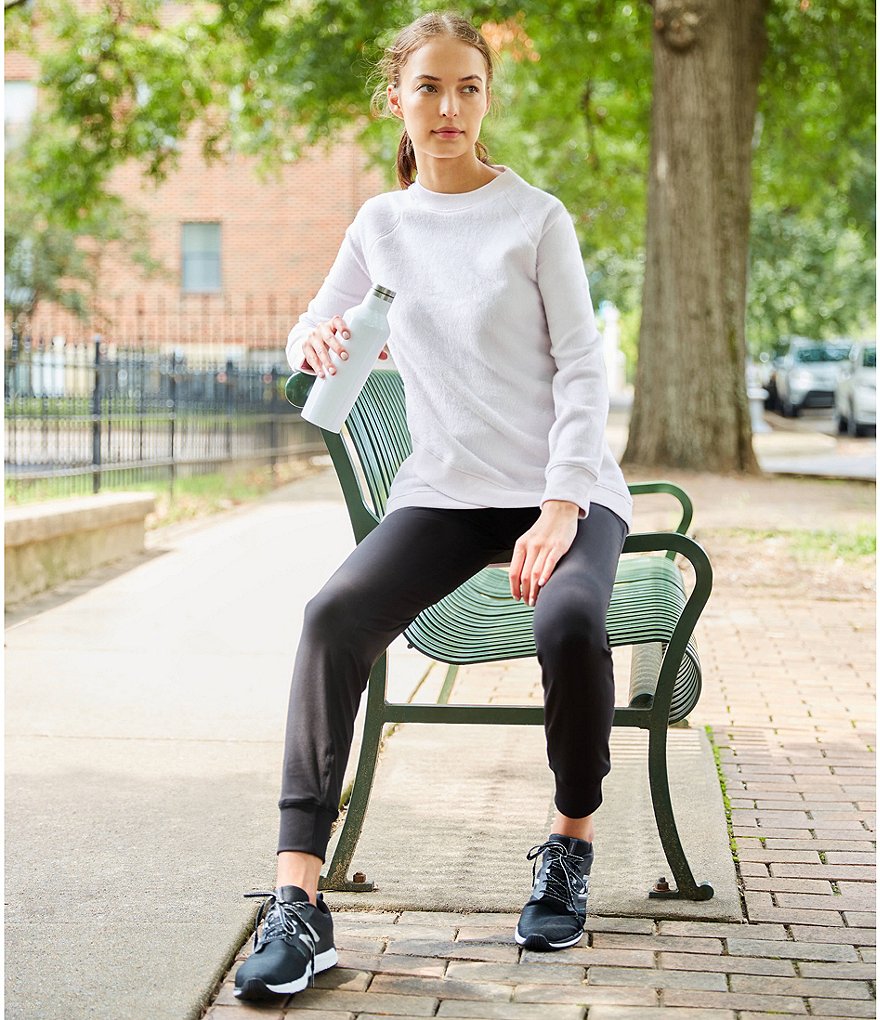 Kinesis High Rise Slim Sueded Jersey Joggers