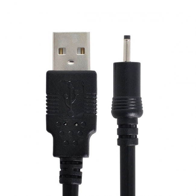 CY 18AWG 0.75mm*2 USB 2.0 A Type Male to DC 2.50mm 2.35mm 0.7mm Power Plug 5V Cable 100cm U2-035