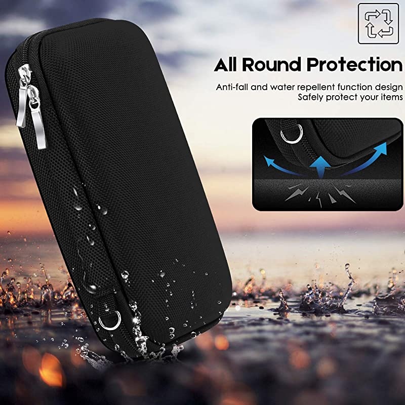 Small Electronic Organizer Portable Storage Hard EVA Bag Universal Travel Electronics Accessories Protective Bag for Cable Hard Drives Tech Gears SD Card USB Phone Accessories and More